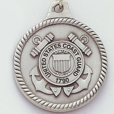 United States Coast Guard Genuine Pewter Key Chain-Key Chain-Schoppy's Since 1921