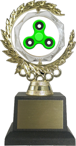 The Spinning Fidget Spinner Trophy-Trophy-Schoppy&