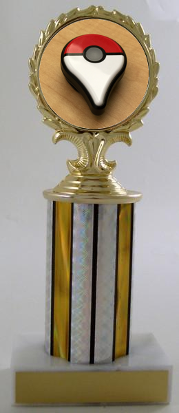 Go Trophy On Column With Marble Base-Trophy-Schoppy's Since 1921