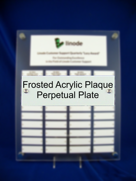 Frosted Acrylic Plaque Perpetual Plate-Acrylic-Schoppy&