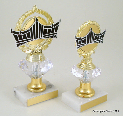 Vector Crown Diamond Riser Trophy Set-Trophies-Schoppy&