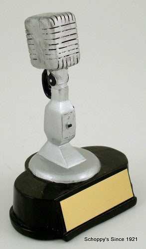 Vintage Microphone Resin Trophy-Trophies-Schoppy&
