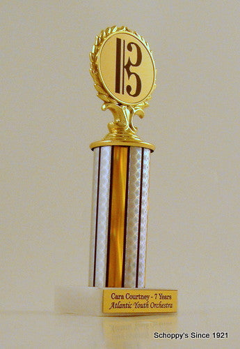 Alto Clef Column Trophy on Marble Base-Trophies-Schoppy&