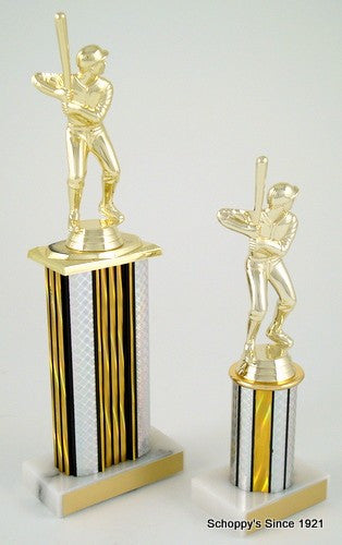 3" Column Baseball Trophy-Trophy-Schoppy&
