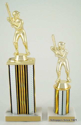 Wide Column Baseball Trophy-Trophies-Schoppy&