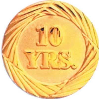 Years of Service Pin - Ten Years-Pin-Schoppy's Since 1921