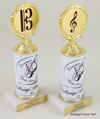 Your Logo Music Original Metal Roll Column Trophy Set-Trophies-Schoppy&