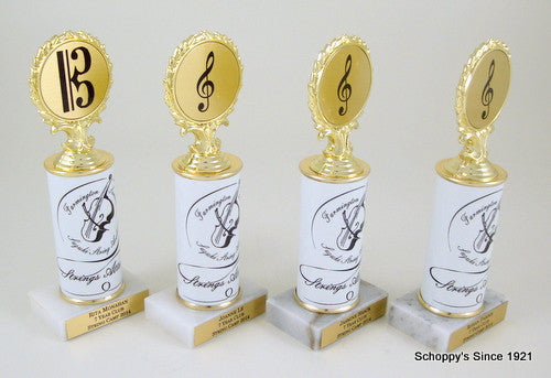 Your Logo Music Original Metal Roll Column Trophy Set-Trophies-Schoppy&
