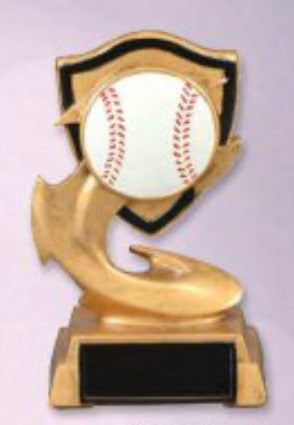 Baseball Electric Flames Trophy-Trophy-Schoppy&