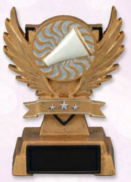 Winged Victory Cheer Resin-Trophy-Schoppy&