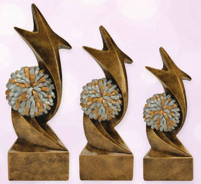 Cheerleading Star Storm Resin-Trophy-Schoppy's Since 1921
