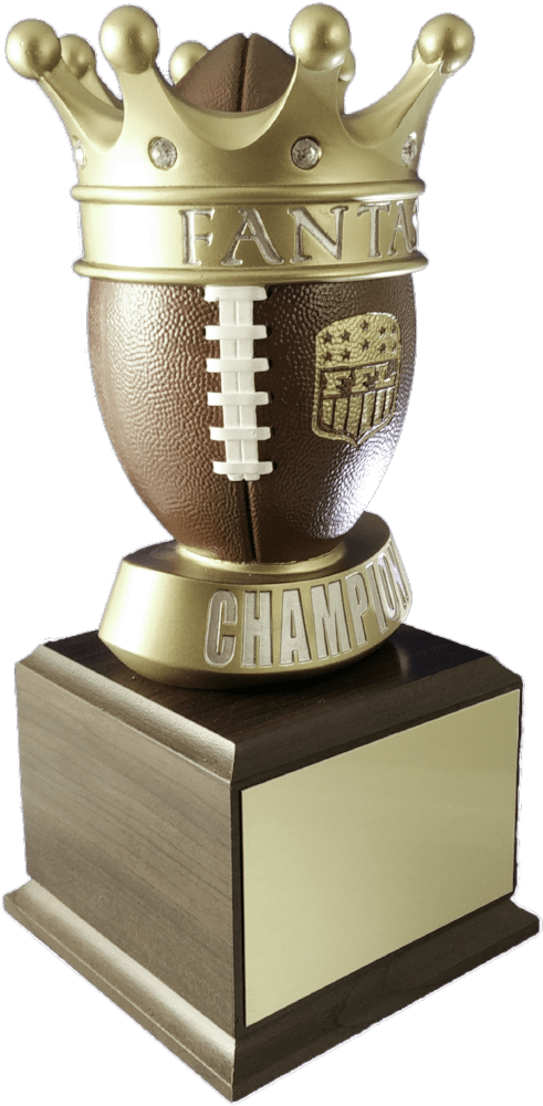 Fantasy Football Crown Small Perpetual Trophy - Schoppy's Since 1921