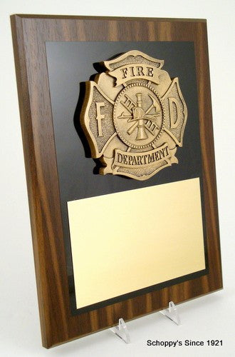 Fire Department Plaque 9" x 12"-Plaque-Schoppy&
