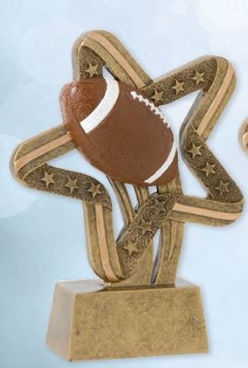 Football Stars And Stripes Resin Trophy-Resin-Schoppy&