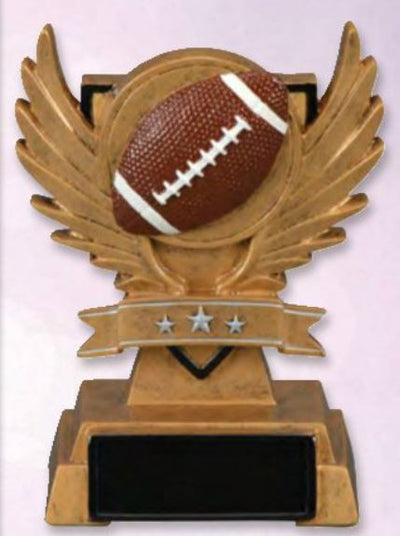 Winged Victory Football Resin-Trophy-Schoppy's Since 1921