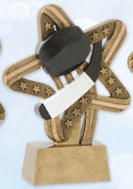 Hockey Stars And Stripes Resin Trophy-Resin-Schoppy&