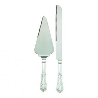 Knife & Server Set with King's Pattern Handles - Schoppy's Since 1921