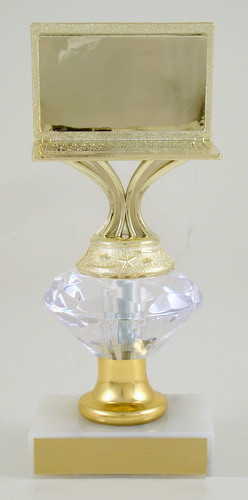 Computer Trophy on Diamond Riser - Medium-Trophies-Schoppy's Since 1921