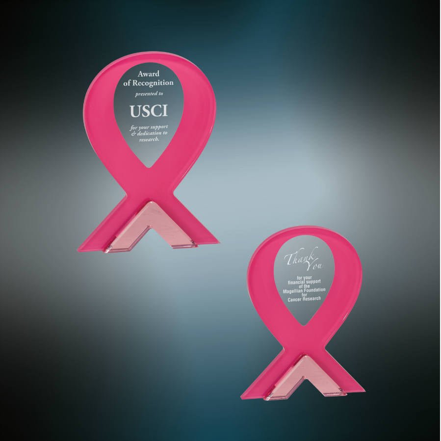 Pink Ribbon Standup Acrylic - Schoppy's Since 1921