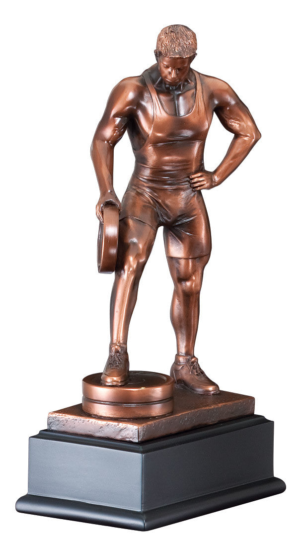 Bronze Plate Lifting Weightlifting Award-Trophy-Schoppy&