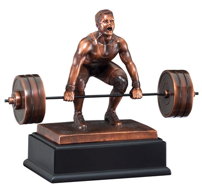 Bronze Dead Lift Weightlifting Award-Trophy-Schoppy's Since 1921