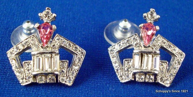 Rhinestone Crown Set Pink - Schoppy&