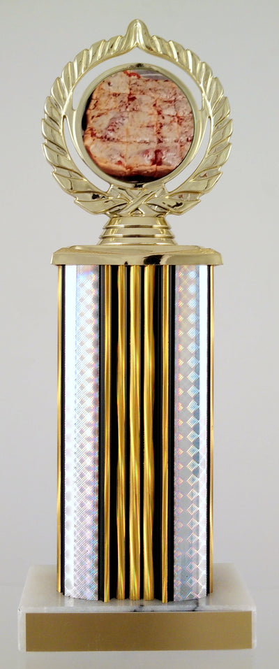Pizza Logo Trophy On Wide Column-Trophy-Schoppy's Since 1921