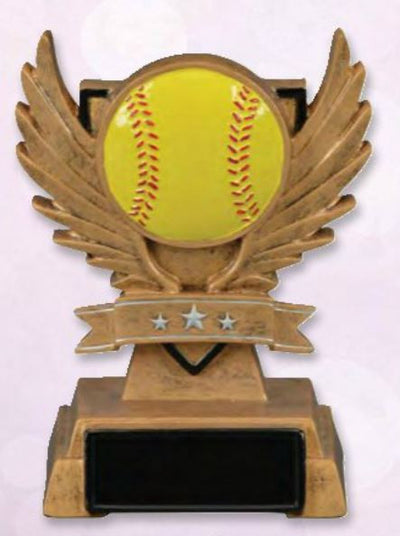Winged Victory Softball Resin-Trophy-Schoppy's Since 1921