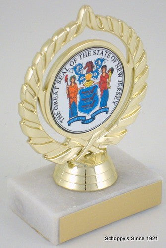The Great Seal of New Jersey Trophy-Trophies-Schoppy&