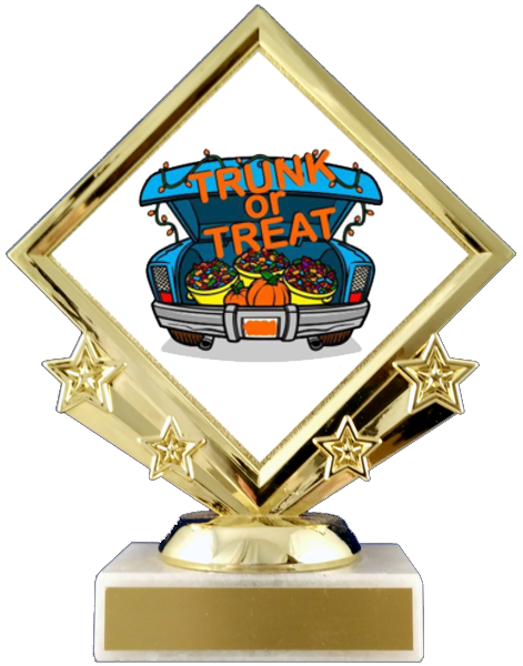 Trunk Or Treat Diamond Logo Trophy-Schoppy&