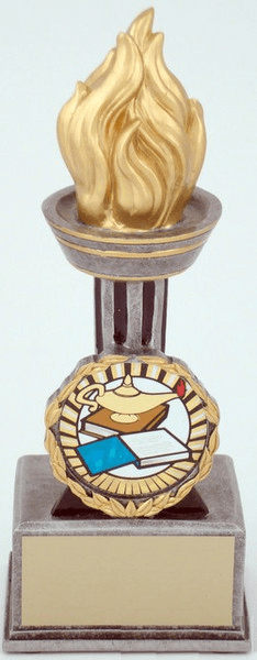 Victory Torch Trophy with Lamp of Learning Mylar - Schoppy's Since 1921